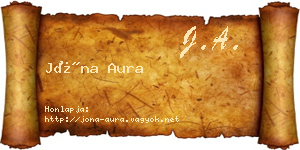 Jóna Aura névjegykártya